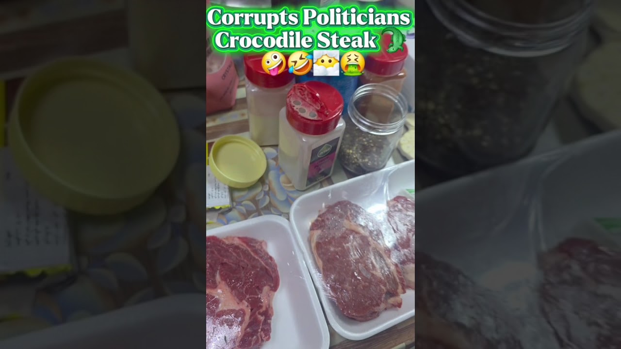 Philippine Crocodile 🐊 steak🥩🥩 😅🤣😂