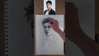 Short Hình Họa Chân Dung Chì 3 Portrait - Trung Nhan