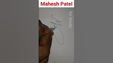 Creative Signature Style/ Signature of Mahesh Patel/Beautiful Shien