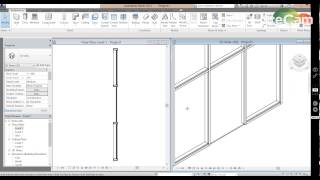 Placing door in curtain wall   تركيب باب في حائط زجاجي   Revit Tutorial