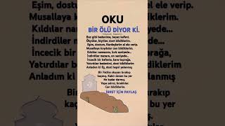 Bir Ölü Diyor Ki
