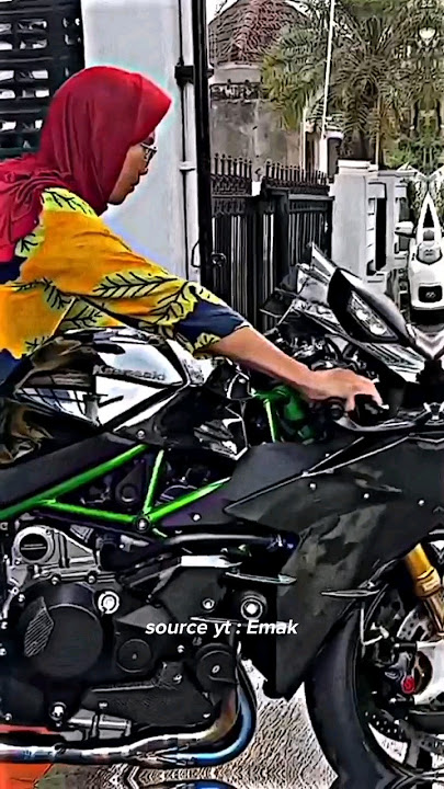 Emak Gila Nyobain Ninja H2R #emakgila #motovlog #viral