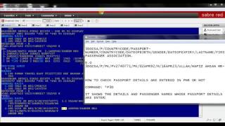 ENTER APIS INFO IN SABRE {ENTER PASSPORT DETAILS IN SABRE PNR}