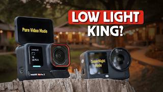 DJI Action 6 vs Insta360 Ace Pro 2 LOW LIGHT (Night Mode Test) screenshot 5