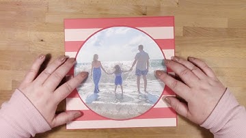 Large Square Shadow Box Photo Frame Assembly