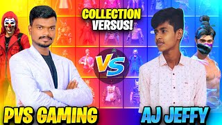 🔥திருட்டு குட்டி!! Aj Jeffy vs PVS GAMING 😍 Tamilnadu Richest Collection Battle In Free Fire🔥| Tamil