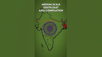 South Asia Compilation - Medium Scale Revamped #minecraft #flags #maps #india #indian #geography