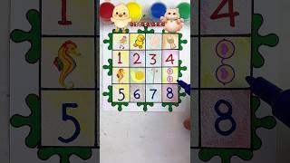 Match the Picture to the Number! 🐥 #kidslearning #numbers #preschool