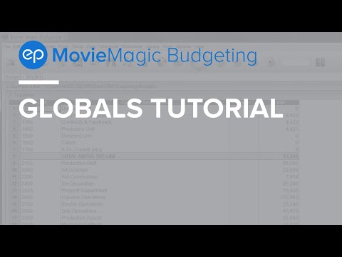 Movie Magic Budgeting - Globals Tutorial