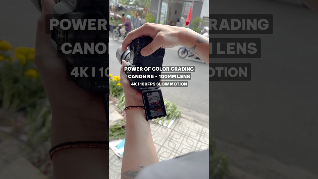 Power of color grading Canon R5 l 4k 100fps Slow motion slowmotion YouTube