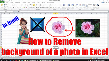 How to remove background of photo in excel | No need of Photoshop