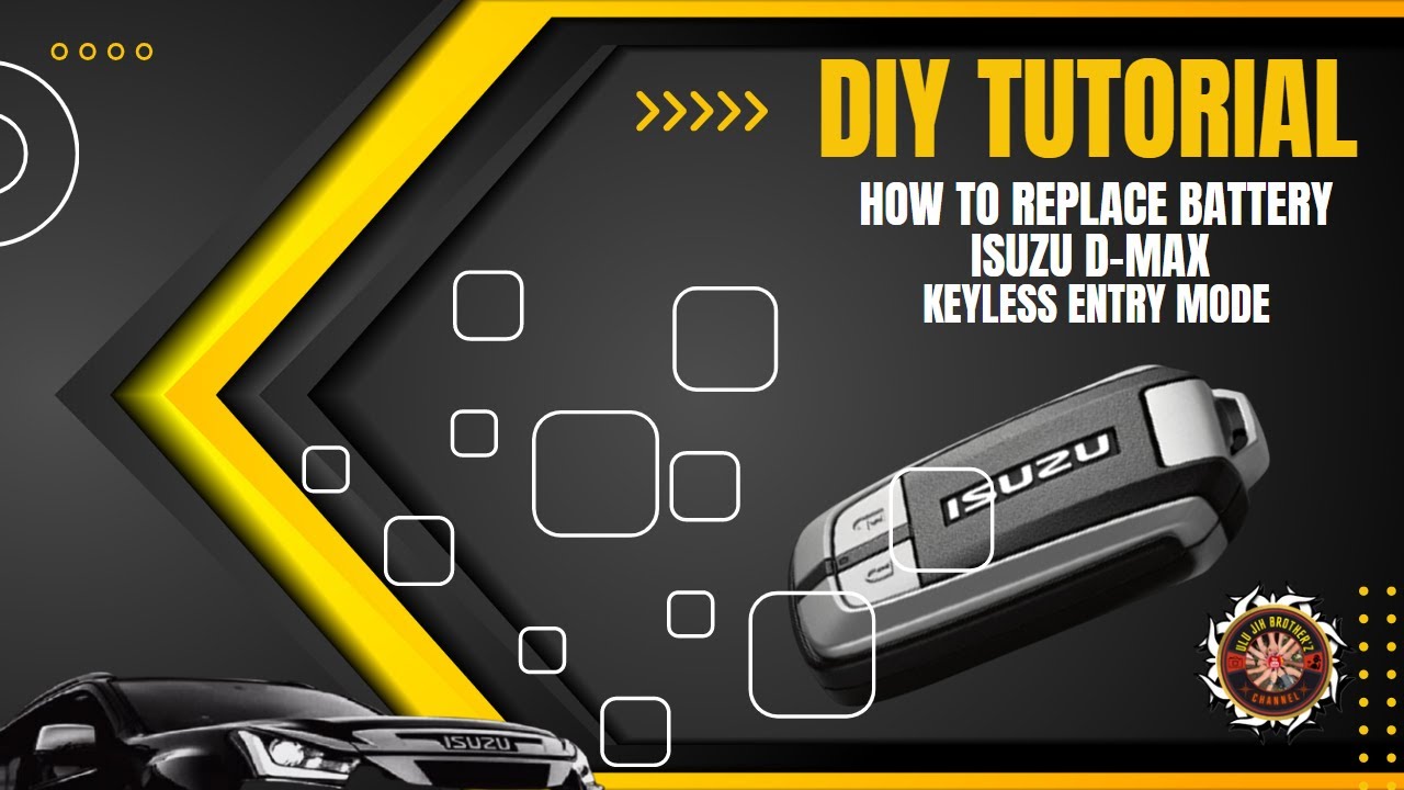 HOW TO REPLACE BATTERY ISUZU DMAX KEYLESS ENTRY MODE // IBAN VERSION