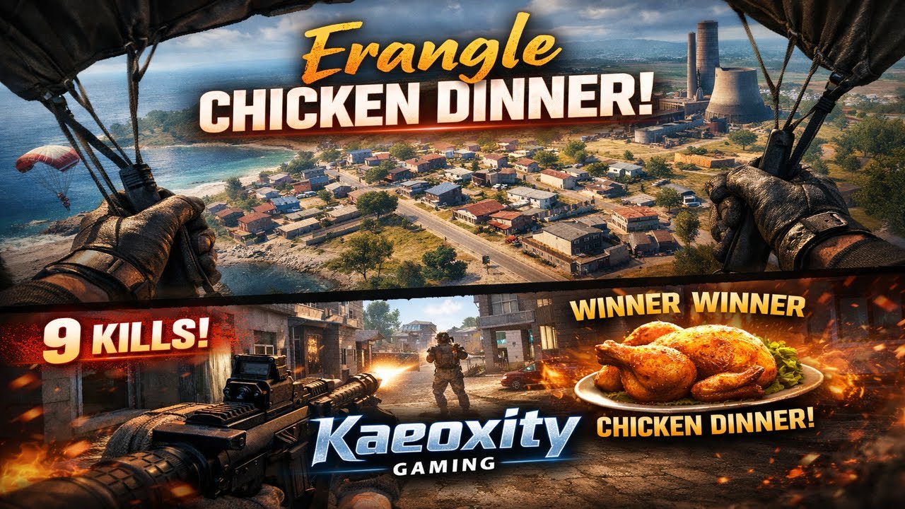 PUBG PC | 🔥 ERANGEL CHICKEN DINNER | 9 KILLS | MYLTA DROP! 🔥