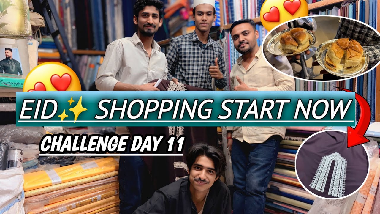 Challenge Day -11 ||| Eid kii shoppings shuru || full comedy vlog || shikari vlog 