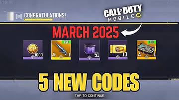 *NEW* CODM 17 WORKING NEW REDEEM CODES MARCH 2025 | NEW CODM REDEEM CODES MARCH 2024|REDEEM CP