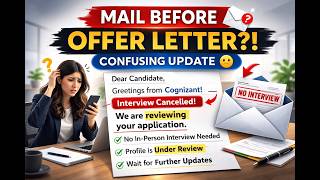 Cognizant Interview CANCELLED? Offer Letter COMING SOON! Real GenC Email Explained 2026@cognizant