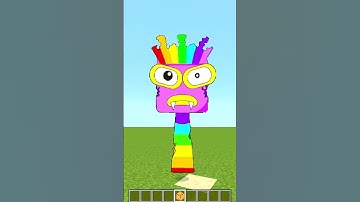 How I Spawned Sprunki OC Numberblocks Seven In Minecraft