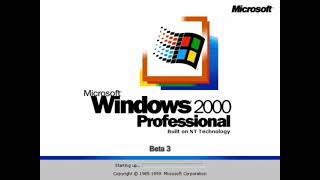 Microsoft Windows 2000 Beta 3 Startup Sound Hidden