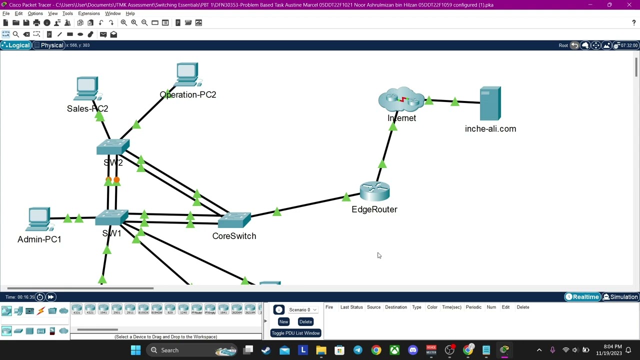 Switching Essentials (Problem Based Task). Switching Essentials.