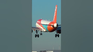 easyJet Airbus A320-200 Landing at Liverpool Airport! #shorts