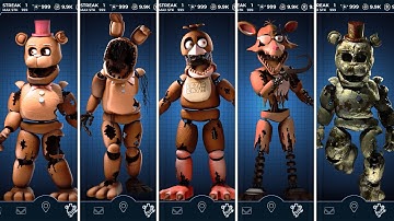 FNAF AR Chocolate Withered Animatronics Jumpscare & Workshop Animations