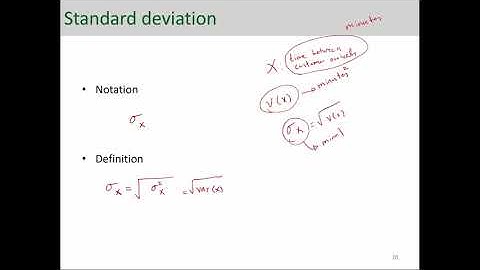 Variance and Standard Deviation of Discrete Random Variables