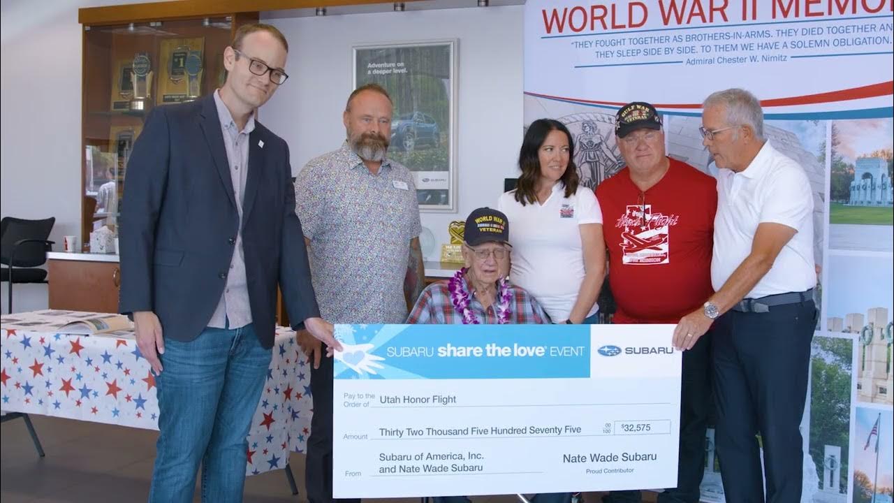 Utah Honor Flight Nate Wade Subaru YouTube