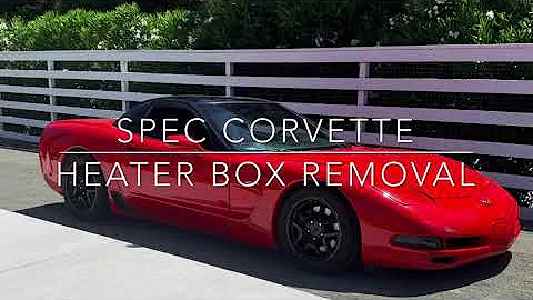 Spec Corvette Heater Box Removal