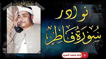 جواهر ونوادر سورة فاطر 🔺 يسلام عليك ياشيخ مصطفي 🔺ابــــداع ❤️