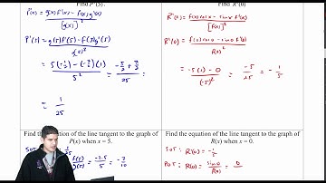 3.2d The Quotient Rule With Graphs and Tables | AP Calculus