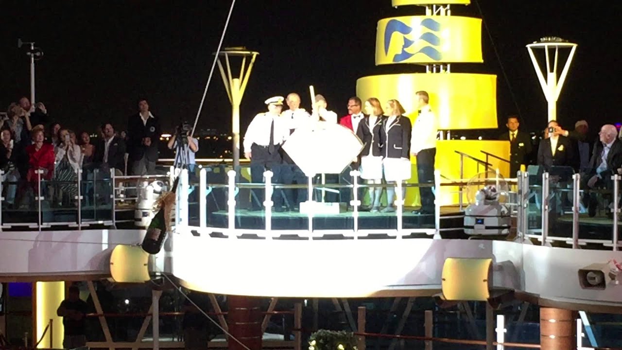 Christening of the new Regal Princess Cruise Ship by the Original Love Boat Cast as Godparents