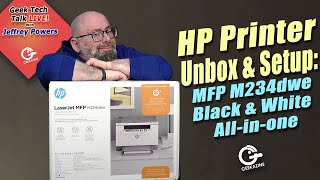 HP LaserJet MFP M234dwe Monochrome Printer Unbox and Setup
