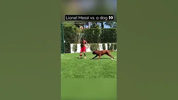 Lionel Messi Vs A Dog 