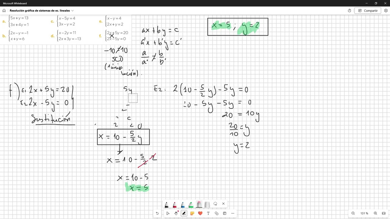 Vídeo 11  Ud 7  Resolución de un stma de ec  lineales