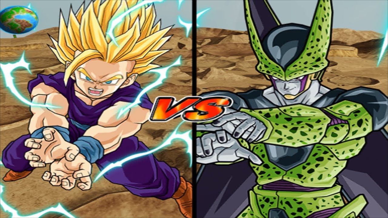 Super Saiyan 2 Teen Gohan VS Perfect Cell Fight - YouTube