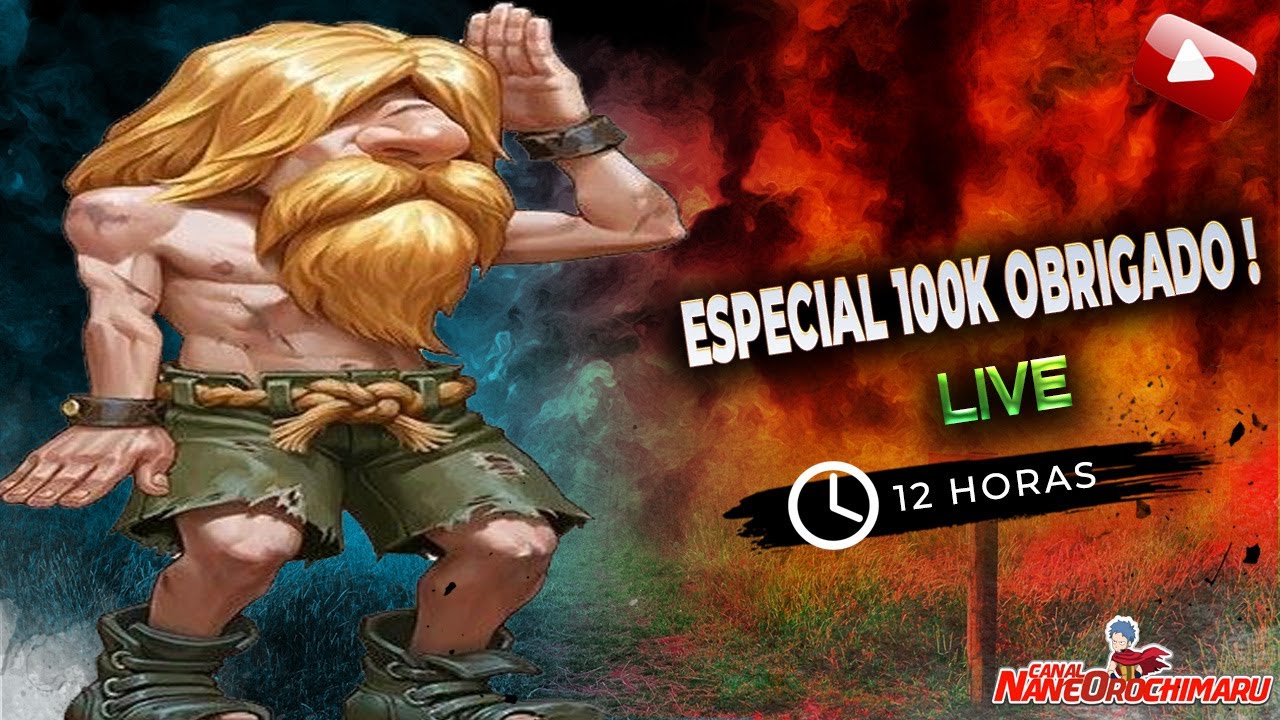 ►LIVE 1361 ESPECIAL DOS 100K OBRIGADO GALERA ►Nane OROCHIMARU VS FIGHTCADE 2►LOL►SF6