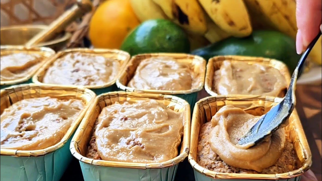 עוגות בננות ללא סוכר/קמח שמכינים בקערה אחת|| Sugar & flour free banana cakes