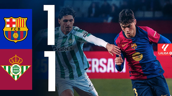 FC BARCELONA 1 vs 1 BETIS | LALIGA 2024/25 MD30