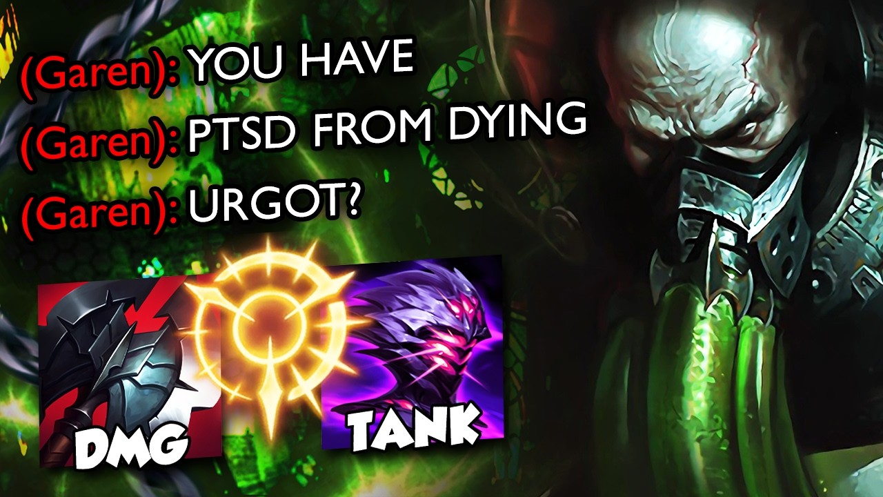 Trash Talking Garen went silent once my Urgot scaled...