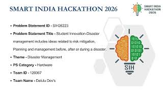 SIH 2026 – Prototype Demonstration & Solution Explanation