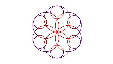 Simple Python Turtle Graphic and Code: Overlapping Circles