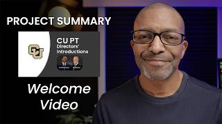 Project Review   CU DPT Directors Message 1