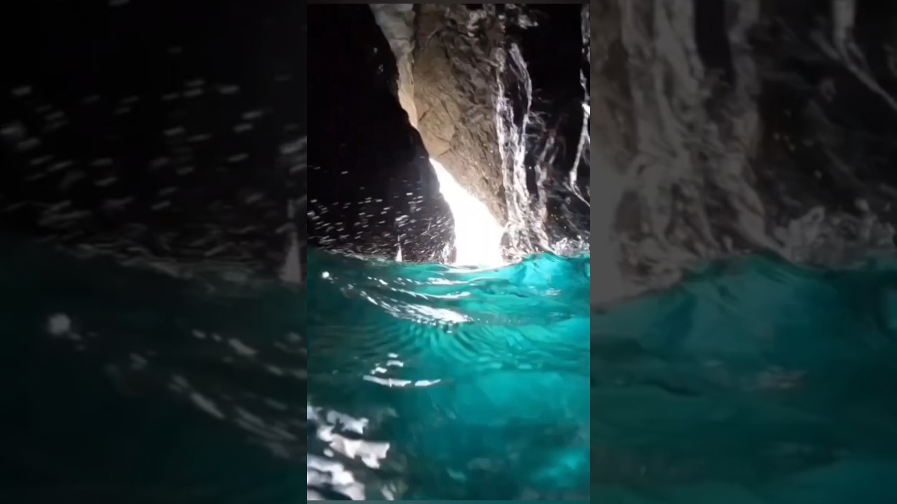 WE FOUND A SECRET SEA CAVE IN CINQUE TERRE! 🤫🌊 #ItalyVlog #TravelShorts #Shorts