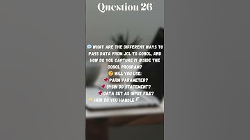 Interview Ques April 2025_9  #Mainframe #JCL #DFSORT #SYNCSORT #COBOL #Shorts #CodingChallenge