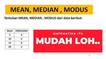 mean median modus data tunggal dalam bentuk tabel
