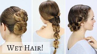 3 Quick Wet Hairstyles! screenshot 4