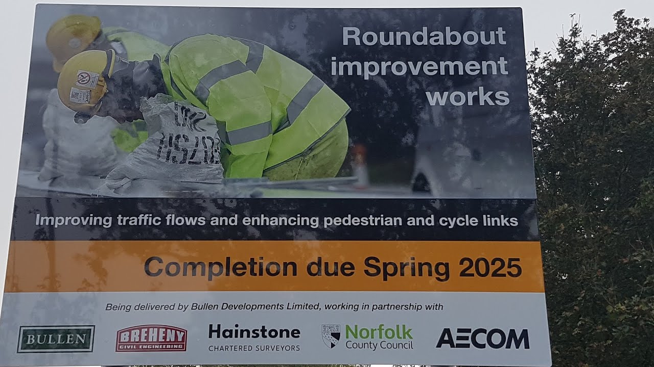 Colney Lane roundabout 