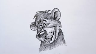 How To Draw Baloo from The Jungle Book
