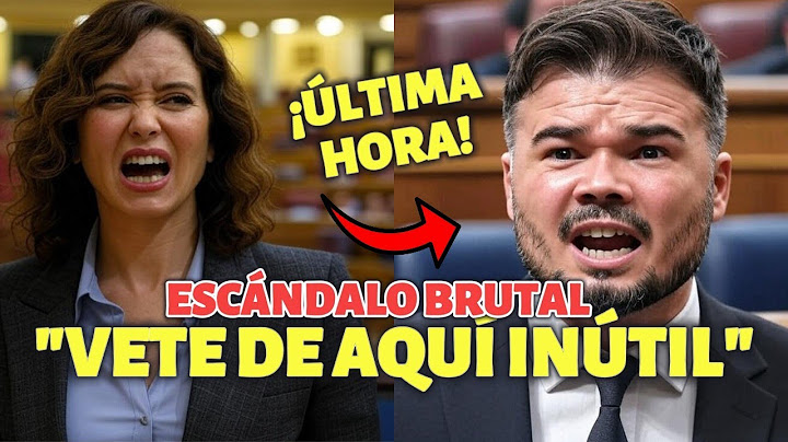 🔥RUFIÁN NO SE CALLA y HUMILLA a AYUSO tras su ESCENITA en la Conferencia de PRESIDENTES
