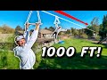 Built 1000FT Zipline From Treehouse City!
